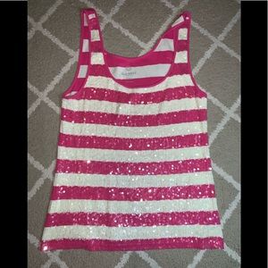 Hot Pink Muscle Shirt with sequins